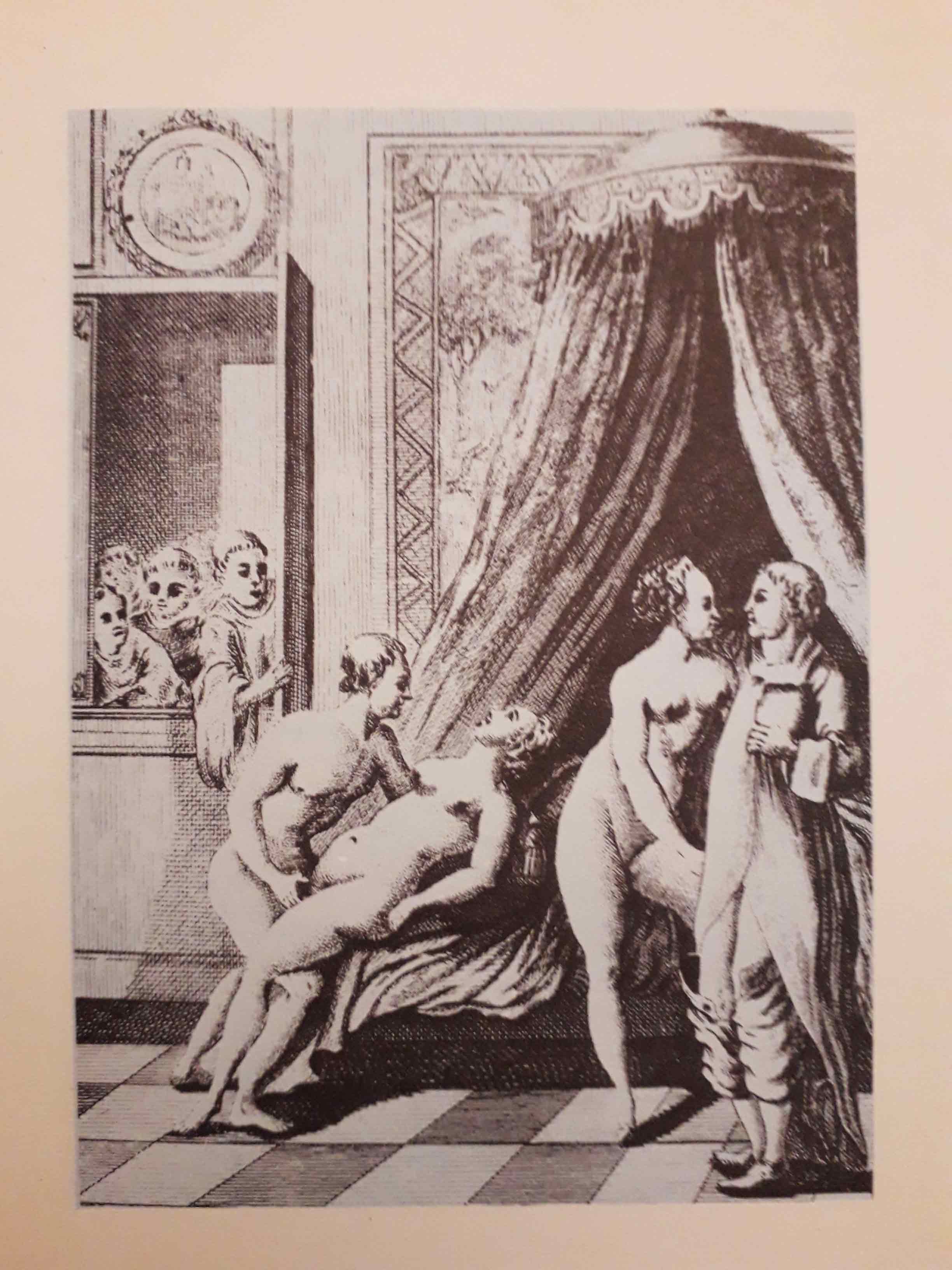 Illustration pour le coffret du livre érotique L'Histoire de Dom B., portier des Chartreux, écrite par lui-même.