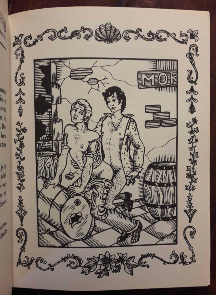 Dessin érotique de deux hommes entre eux de Tony Bastos