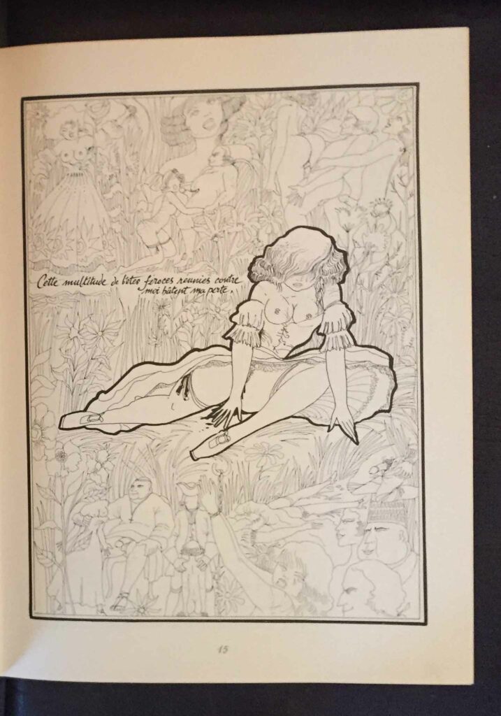 BD érotique Justine de Sade par Garnon, éditions Borderie