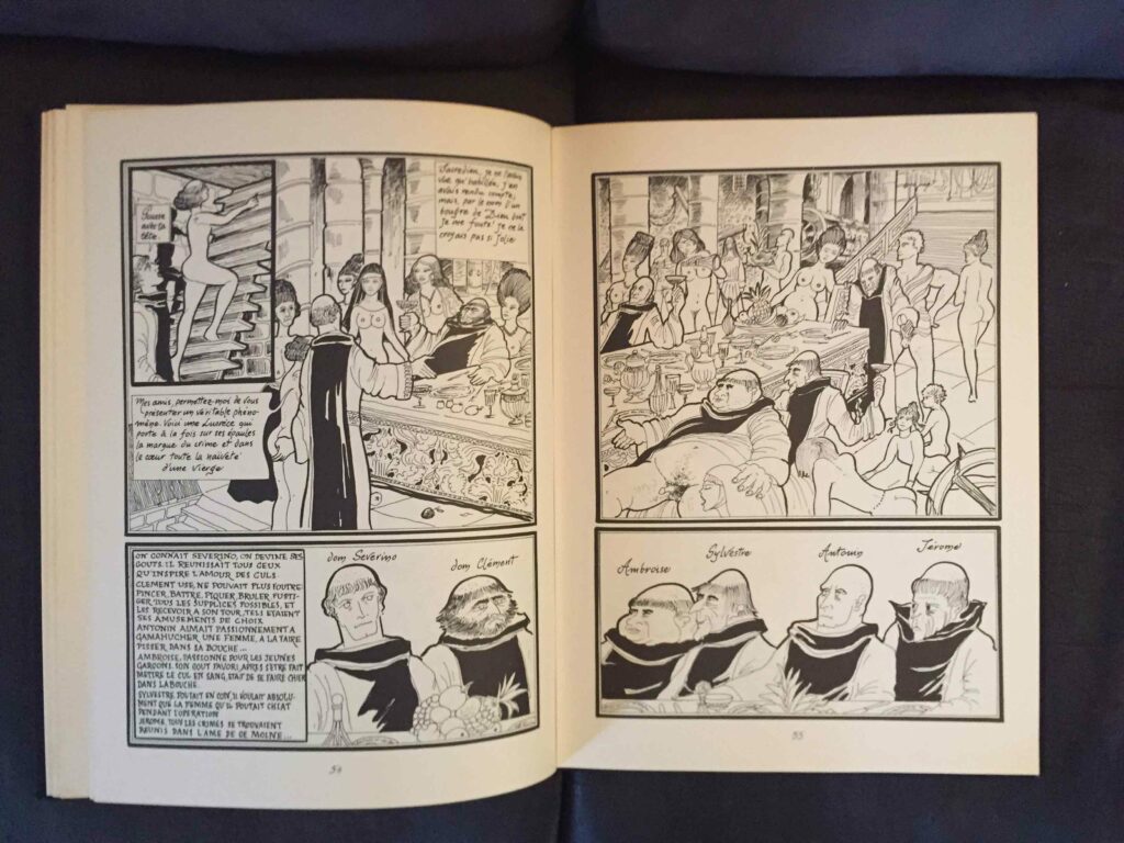 BD érotique Justine de Sade par Garnon, éditions Borderie