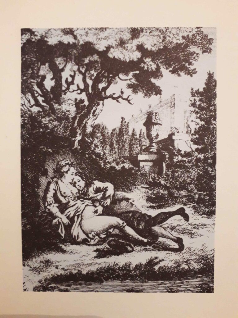 Illustration pour le coffret du livre érotique L'Histoire de Dom B., portier des Chartreux, écrite par lui-même.