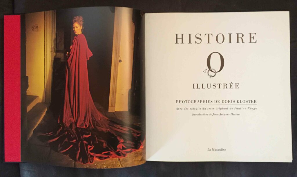 Livre érotique Histoire d'O illustré par Doris Kloster, éditions de la Musardine