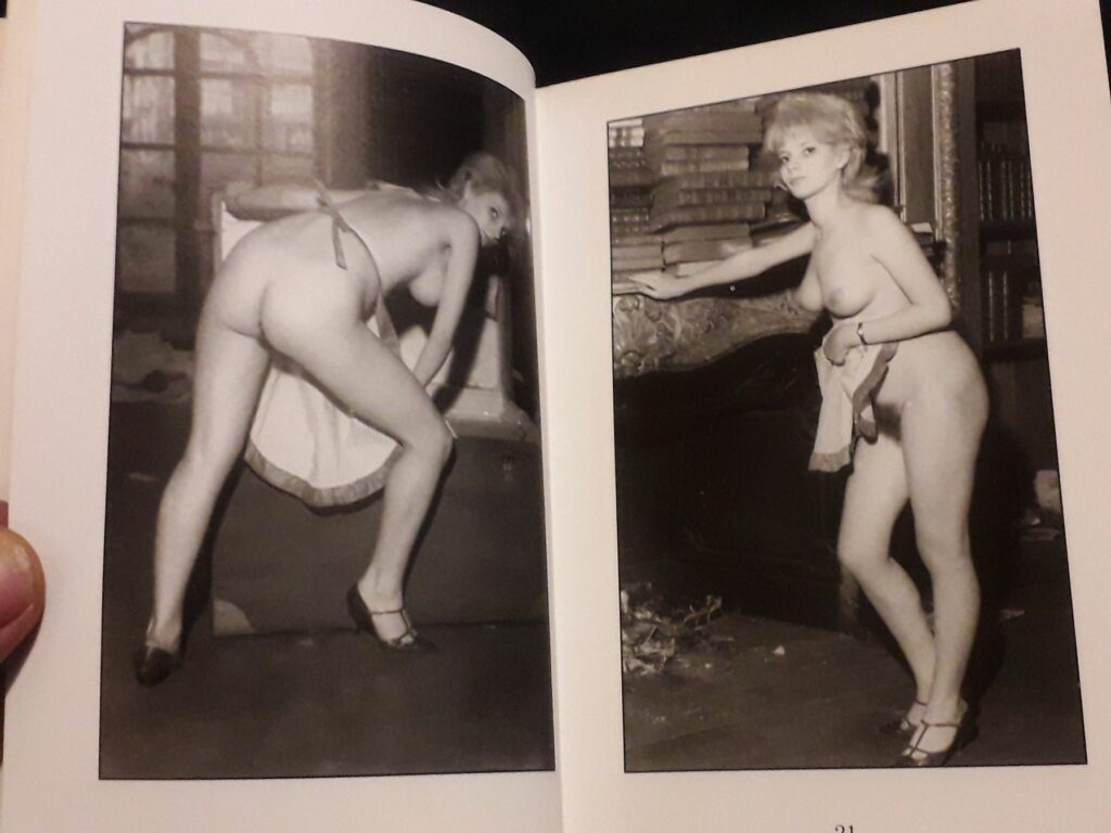 Photo vintage femme nue avec un tablier