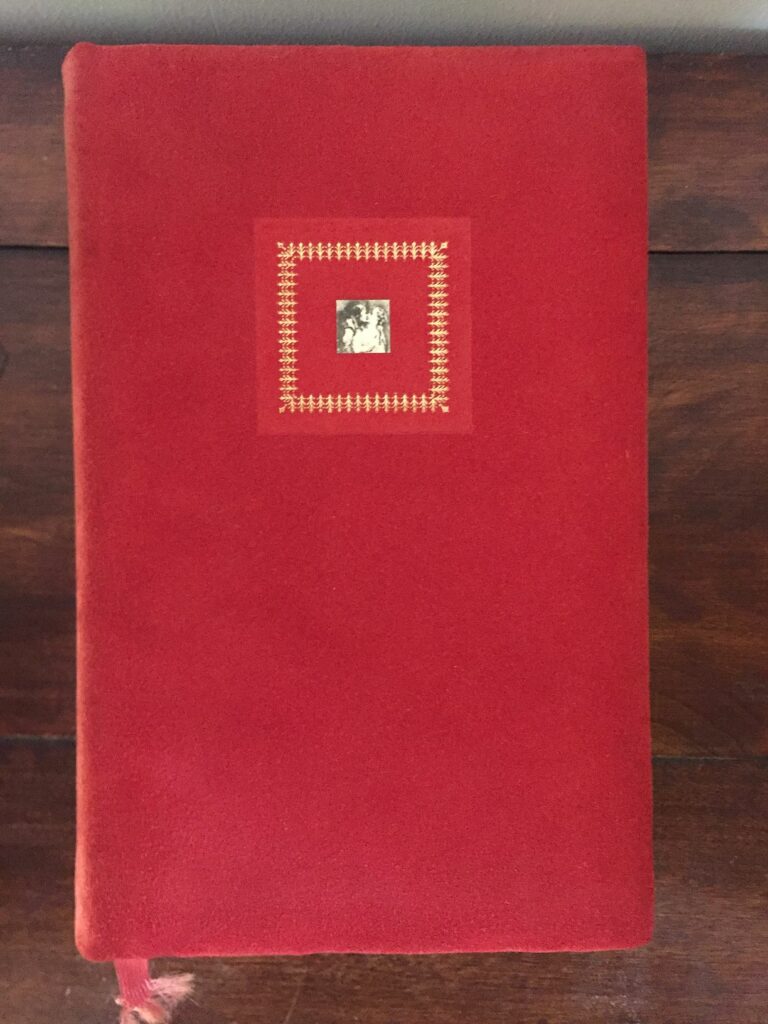 Une jolie couverture rouge pour ce texte érotique