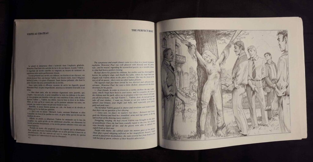 Texte et dessins BDSM de Joseph Farrel, pour son livre Humiliations