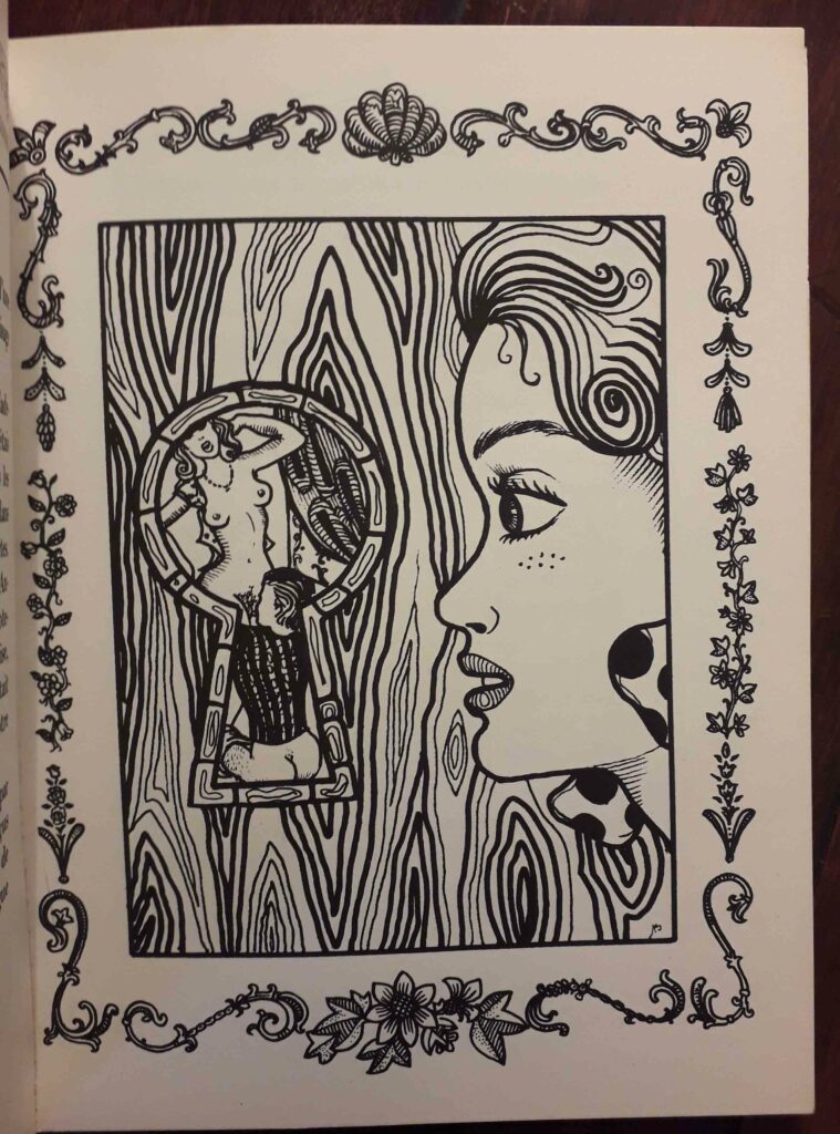 Dessin érotique de voyeurisme de Tony Bastos