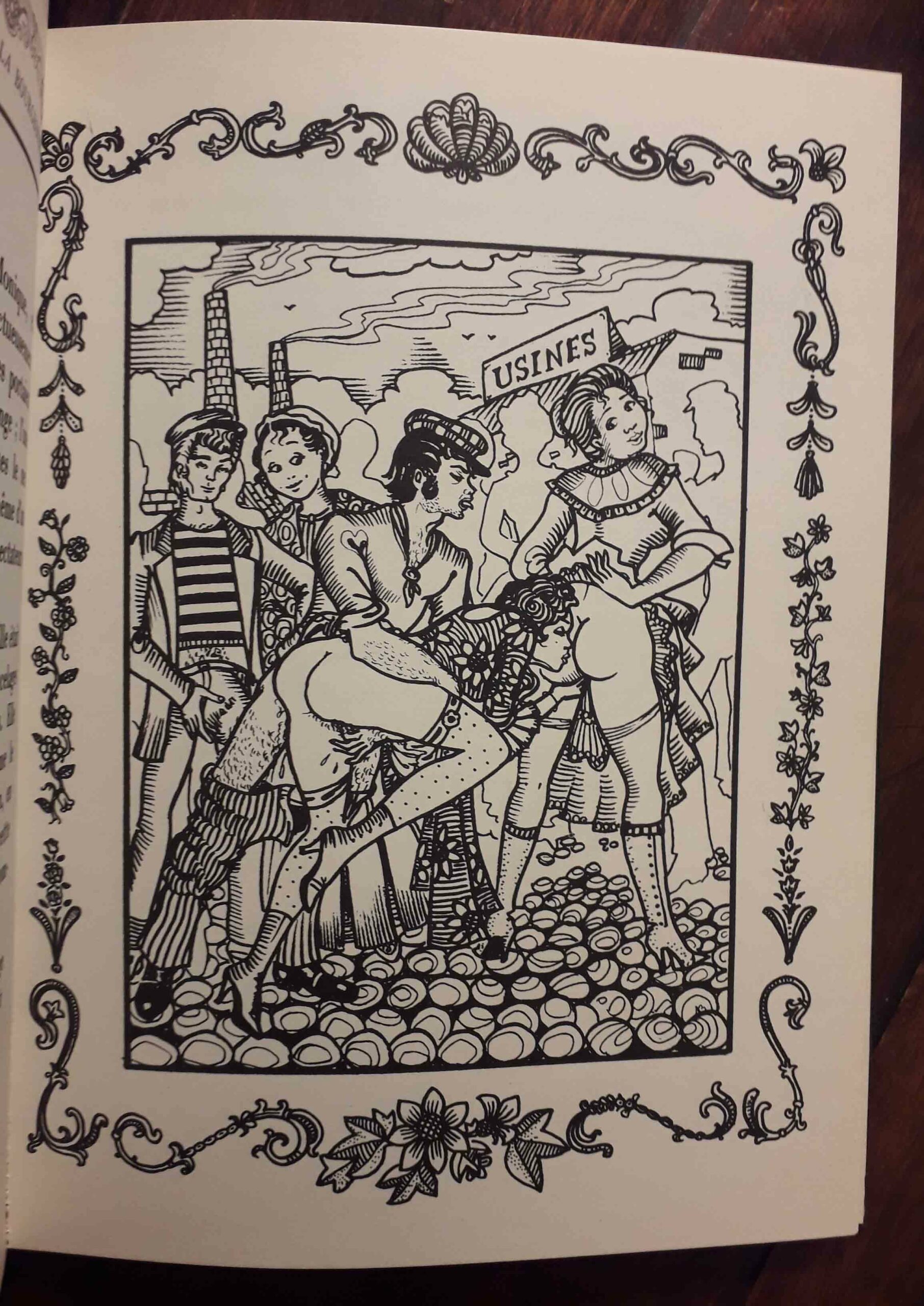 Illustration érotique de Tony Bastos pour Les Perversions discrètes de la bourgeoisie