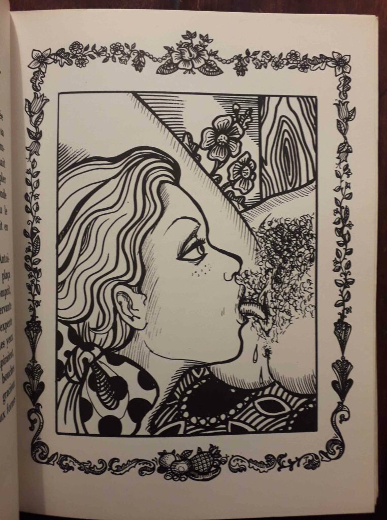 Dessin érotique de lesbiennes de Tony Basto