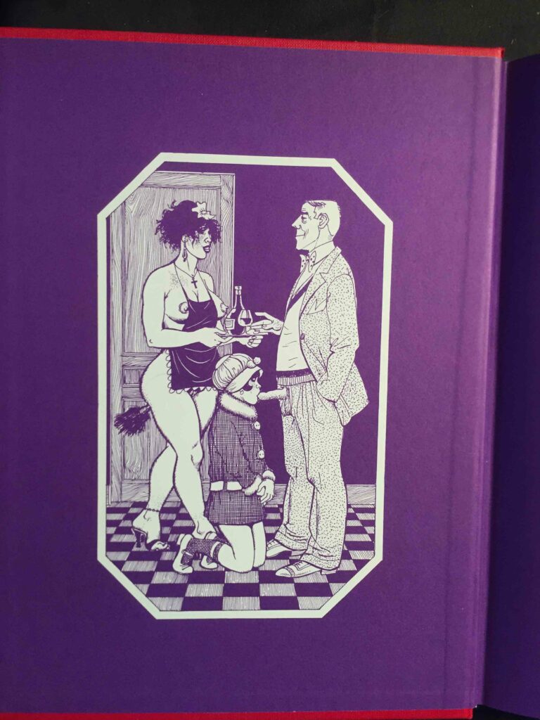 Dessin érotique de Georges Pichard pour les Trois filles de leur mère de Pierre Louÿs