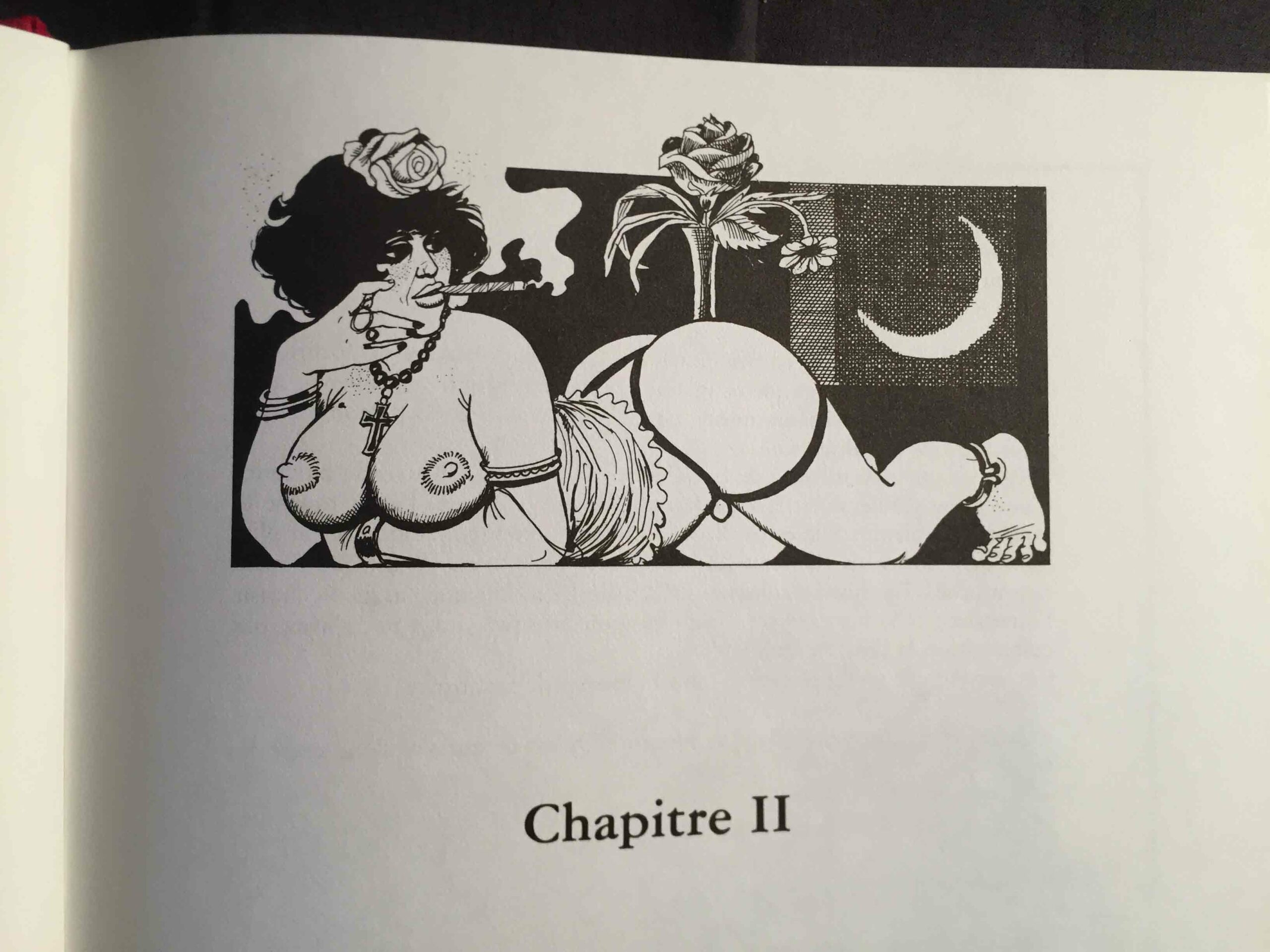 Dessin érotique de Georges Pichard pour Les Trois filles de leur mère, aux éditions Jean Antoine