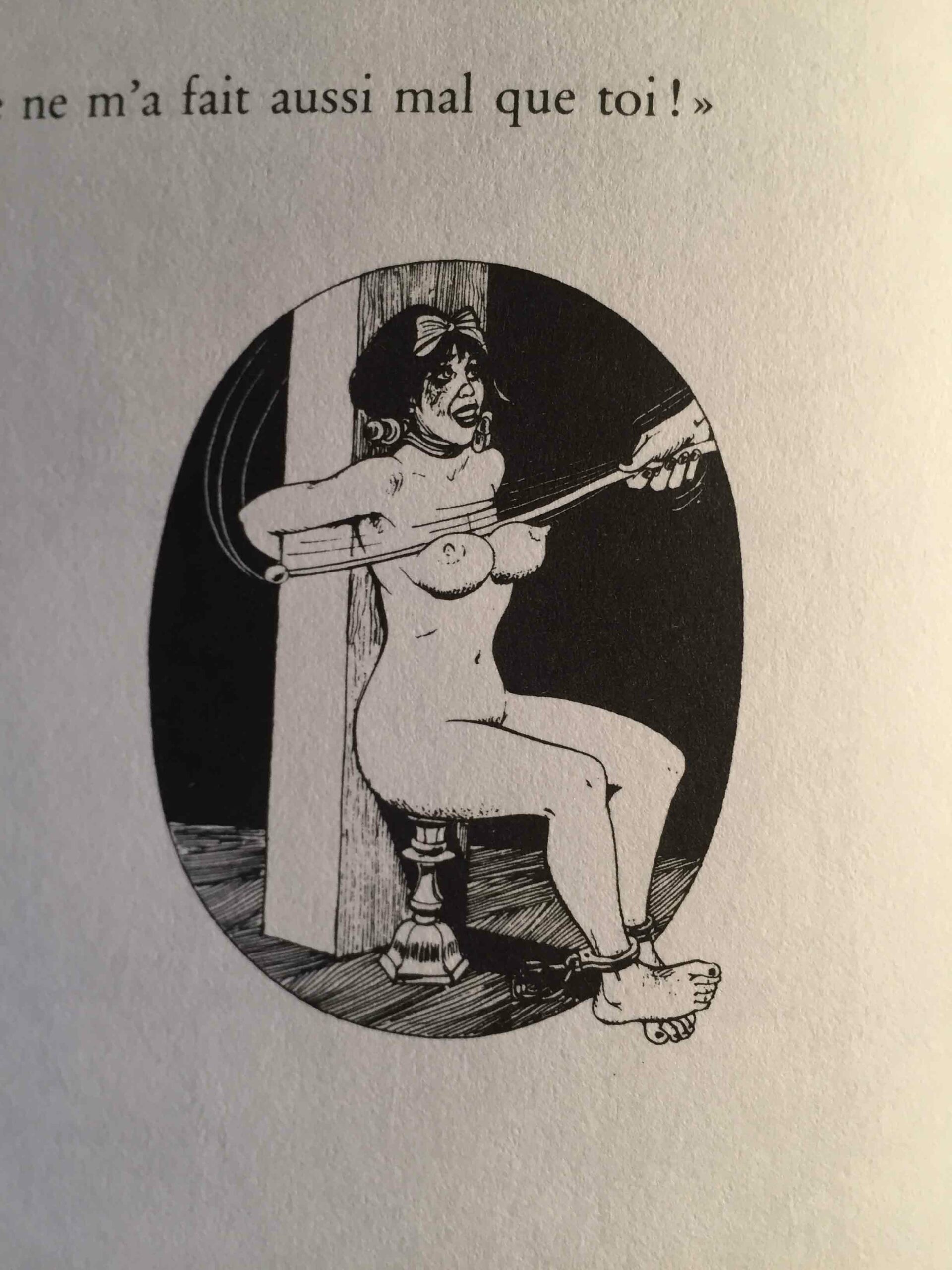 Dessin érotique SM de Georges Pichard pour Les Trois filles de leur mère, aux éditions Jean Antoine